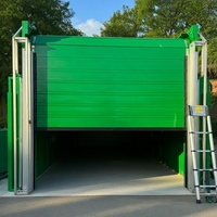 Sistema de Puerta Rápida Horizontal Rígida para Edificios Industriales, Entrada Aislada de Aluminio