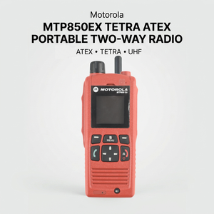 Radio bidirectionnelle portable MTP850EX ATEX 380-430 MHz, antidéflagrante, GPS, longue portée, mobile, IP65/IPX5, résistante à l'eau, batterie 725 mAh - Product Image 1