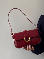 Sac bandoulière portable pour femme en similicuir verni brillant, forme baril, fermeture éclair unique, imperméable, printemps-automne