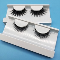 Vente en gros de cils biodégradables et écologiques en fibres de plantes, boîte de cils de marque privée pour faux cils 3d multicouches en vison