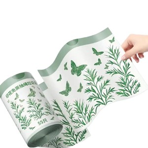 Rosemary Scented Garbage Bags L Size Tear Free Handle Carry Thickened Drawstring Plastic Bags Household Use 55 Count - Product Image 2