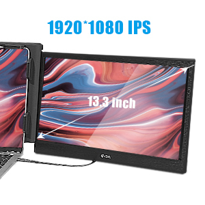 OEM ODM Vente en gros <span class=keywords><strong>OFIYAA</strong></span> Extended 13.3 pouces Écran d'affichage pour Windows Mac Triple Laptop Monitor Extender - Product Image 4