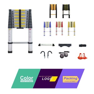 Échelle télescopique en aluminium super résistante Deliladder 3,8 m avec système de fermeture douce EN131-6 ANSI Warenwet AS/NZS CAN3-Z11-M81 - Product Image 6