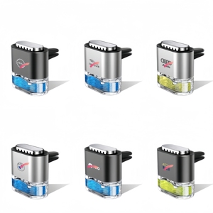 Diskon besar klip ventilasi udara mewah Mini penyebar aroma mobil dengan pewangi botol parfum kosong logam mewah penyegar udara mobil - Product Image 3