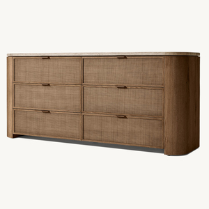Modern Chest of <strong>Drawers</strong> Solid Wood Closet Store Organizer Dresser for Bedroom with <strong>6</strong> <strong>Drawers</strong> - Product Image 1