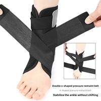 Attelle de cheville professionnelle avec stabilisateurs latéraux, manchon de compression réglable pour entorse de la cheville