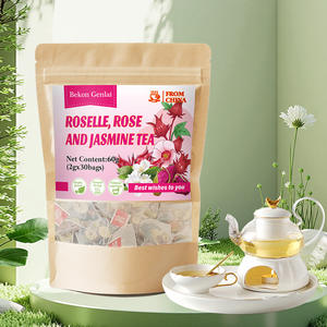 The Roselle, Rose dan Jasmine tiga-bunga teh memiliki efek menghilangkan batuk, menurunkan tekanan darah dan Sobering up - Product Image 4