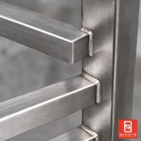 Puerta de Seguridad de Construcción Soldada con Acabado Pulido para Seguridad Residencial