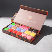 Maßgeschneiderte Luxus-Macaron-Schokoladen-Geschenkbox, Rechteckig mit Magnetverschluss, Prägung, Heißfolienprägung und Matter Cellophanierung aus Papier/Karton