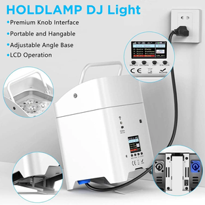 6*18W <span class=keywords><strong>LED</strong></span> batterij-aangedreven <span class=keywords><strong>Par</strong></span>-lamp RGBWA+UV 6in1 draadloze WIFI uplight voor podium, disco, kerstfeest, DJ-verlichting - Product Image 3