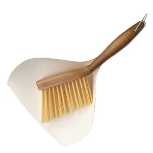 Mini Wooden Broom And Dustpan Set With Hanging Rope <b>Small</b> Desktop Cleaning Tool Fine Soft Broom For Keyboard - Product Image 5