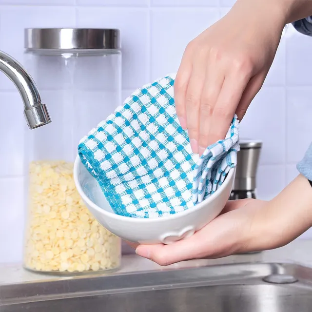 High Quality Cheap Reusable Wholesale Customized Clean Cloth Kitchen Hand Towels Dish Cleaning Clothes with High Absorption