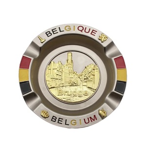 Cenicero de Metal Personalizado de Bélgica con Diseño de Lugares Emblemáticos de <span class=keywords><strong>Bruges</strong></span> y Bruselas para Turistas y Coleccionistas - Product Image 4