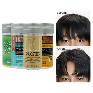 Cera para el Cabello Orgánica al por Mayor OEM, Fijación Súper Fuerte 75g, Pomada Personalizada para Peinar, Gel Fijador para el Cabello - Product Image 1