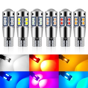 Lampes LED T10 3030 10SMD Canbus pour éclairage d'ambiance automobile, sans erreur de polarité, sans erreur de phase, DC12V/24V 600LM 6500K, éclairage intérieur de voiture - Product Image 3