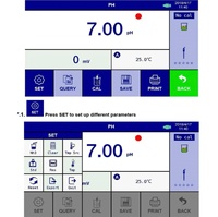 Lactex Bench Top layar sentuh 7 inci PH dan konduktivitas Meter portabel laboratorium pengukur konduktivitas Online Harga