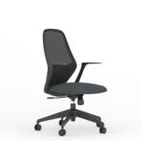Chaise de bureau ergonomique pivotante SITSTAR GREEN GUARD BIFMA, chaise de réception rotative en maille pour commandes en gros pour entreprises