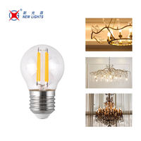 Vente chaude E12 E14 E26 E27 DC12V 24V AC110 220V 2W 4W 5W P45 G45 Globe Décoratif LED Vintage Rétro Filament Ampoule Lampe