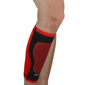 Soporte de Pantorrilla Boton, Manga de Compresión Roja y Negra para Baloncesto, Correr, Unisex, Protección y Absorción de Impactos - Product Image 3