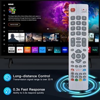 SHW/RMC/0121 SHWRMC0121 Control remoto universal para televisor inteligente S-harp Aquos con 4 botones de acceso directo, no requiere configuración
