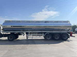 Semi-remorque citerne chinoise à trois essieux de 36 m³ en acier inoxydable pour produits chimiques et alimentaires liquides, avec suspension pneumatique L1 et essieu avant relevable, à vendre - Product Image 4