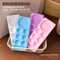 Palette de mélange multi-compartiments en plastique pour nail art, pour vernis gel, peinture acrylique, pigments, outil de manucure pour salon de beauté, fournitures de beauté