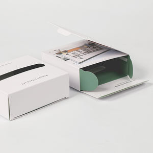 Boîtes d'emballage en papier pour cosmétiques et soins de la peau avec fenêtre, boîte en carton cadeau personnalisée avec logo, carton <span class=keywords><strong>blanc</strong></span>, double insertion - Product Image 4