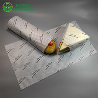 Feuilles de papier alimentaire enduites anti-graisse avec logo personnalisé pour emballages de burgers, pain, biscuits, utilisation en boulangerie, café et restaurant