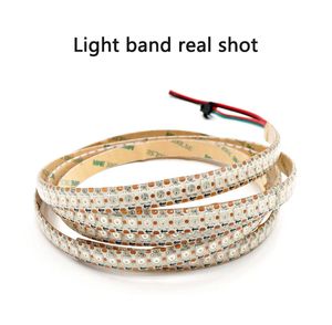 Bande lumineuse <span class=keywords><strong>LED</strong></span> en cuivre adressable 5V WS2812B SMD5050 30/60/144LEDs/m RGBIC IP20/IP65 avec télécommande, couleurs magiques - Product Image 2