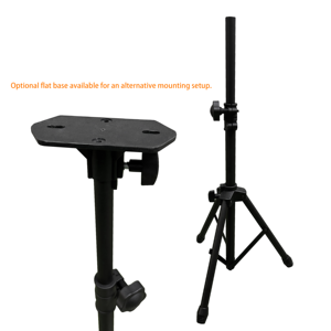 BS-325B-1 Heavy Duty Compact Metal Rubber <b>Speaker</b> <b>Stand</b> Tripod 30kg Capacity 65-101cm Height for Improved Sound Projection - Product Image 4