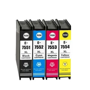 नई स्याही कारतूस के लिए T7551-T7554 WF-8010, WF-8090, D3TWC, WF-8510, WF-8590 प्रिंटर