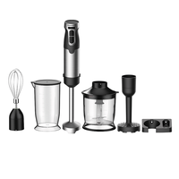 800W 1000W mélangeur de nourriture électrique meulage fruits beauté mélangeur à main avec crochets d'oeufs hachoir LB2112 mélangeur de bâton en acier inoxydable