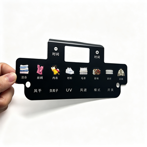 Panel de Control de Secadora de Ropa Personalizado OEM, Adhesivo de Membrana con Interruptor, Modo de Velocidad del Viento, Aniones UV, PVC, PET, Impreso - Product Image 2