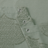 Rideau de douche texturé vert sauge OWENIE, motif floral, 72 x 84 pouces, 100 % polyester, séchage rapide, rideau de salle de bain pour l'intimité