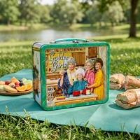 Boîte à lunch cylindrique en fer blanc personnalisable avec logo – Contenant alimentaire portable avec poignée pour pique-nique pour enfants ManyCans