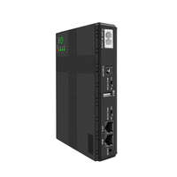 Mini UPS Portátil con Pantalla LED, Salida de 5V 12V 9V, 50-60HZ, Batería de Litio, Sistema de Alimentación Ininterrumpida para Enrutadores Wi-Fi