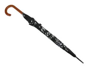 Parapluie droit à ouverture automatique avec impression sérigraphique, changement de couleur humide, avec notes de musique personnalisées - Product Image 4