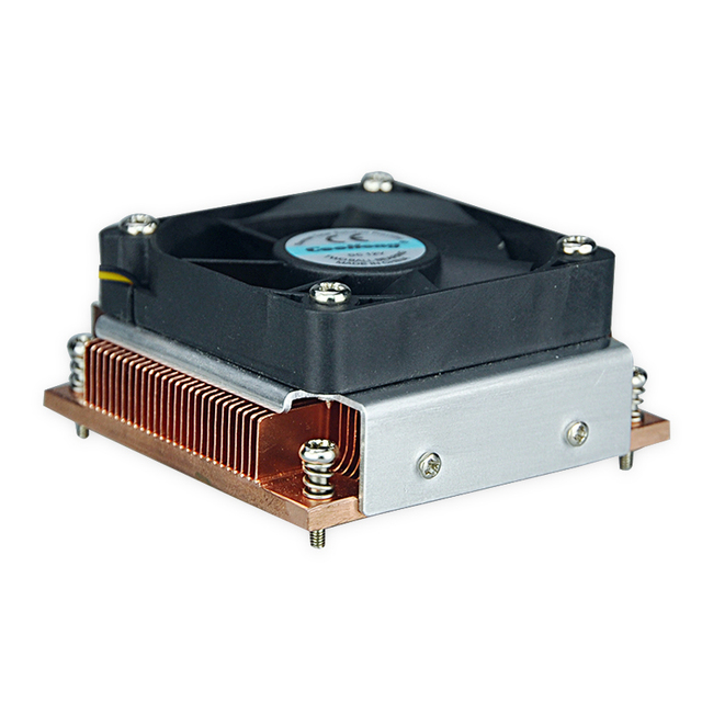 1U Server Heatsink Pure Copper Skived Fin 30W TDP for Intel Core I7-600/i5-500/i5-400/i3-300 Mobile PGA988/BGA989 Graphics Card