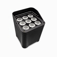 Projecteurs LED DMX512 contrôlés par un système DMX, avec RGBWA+UV, étanches IP65, alimentés par batterie au lithium, pour éclairage de scène extérieur