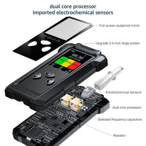 Venda quente Melhor Precisão Tipo Célula De Combustível Sopro Alcohol Tester Rápida Alco Digital Bafômetro <span class=keywords><strong>Detector</strong></span> De Álcool Respiração Tester - Product Image 6