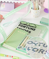 Sac de fichier de bonbons Morandi de grande valeur de vente chaude, sac de livre portable A4, sac de rangement en papier de style fermeture éclair, sac spécifique à l'examen