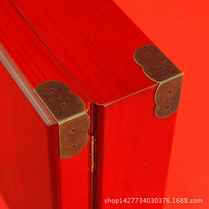 Antique Style Corner Protectors 30x18mm Carbon Steel Right Angle Butterfly Design For Boxes Furniture <b>Hardware</b> - Product Image 3