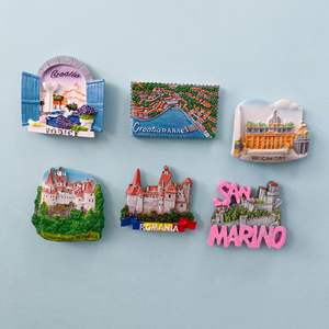 Europeo <span class=keywords><strong>Vaticano</strong></span>, Croacia, Rumania ciudad hecho a mano nevera pegatina tridimensional recuerdo creativo al por mayor - Product Image 1