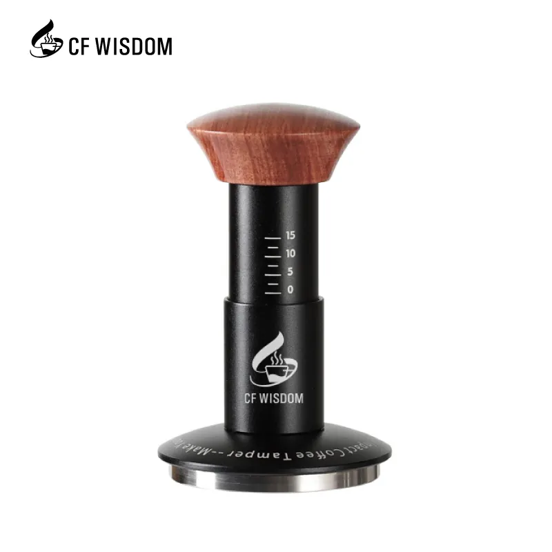 CF WISDOM Aluminum alloy plus 304 stainless steel 51/53/58mm brewing coffee tamper and Provide oem service