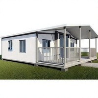 Casa Contenedor Móvil Plegable de Acero, Mini Casa Modular Prefabricada, Casa Contenedor de Ensamblaje Rápido en Venta