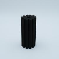 Filtre en forme d'engrenage, cylindre creux, éponge filtrante, mousse PU à cellules ouvertes, cartouche pour aquarium, filtration d'eau pour aquarium