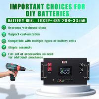 Kit Kotak Baterai DIY EU Stock JKESS 6U 16S 48V 280Ah-314Ah, Dapat Ditumpuk, untuk Sel Lifepo4 280ah-334ah