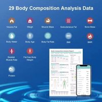 CE & Rohs OEM 8 Électrodes Balances de Pesage Intelligentes de Bonne Qualité Affichage VA APP Analyseur Électronique BMI Smart Body Scales