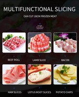 Mesin Pemotong Daging Sapi Komersial Otomatis untuk Daging Beku dengan Ketebalan 0-15mm