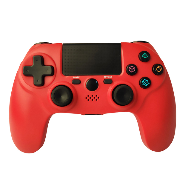 GAMINJA Private Double Shock Controller Wireless Gamepad with Turbo Button Vibration Motor & Touch Buttons for PS4